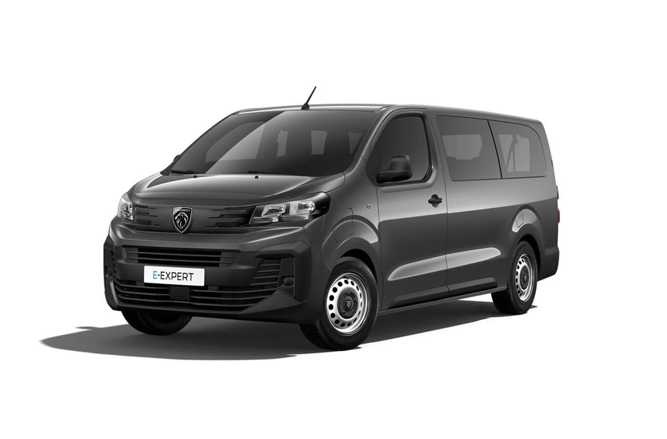 Peugeot e-Expert, fourgonnette électrique grise, vue de face